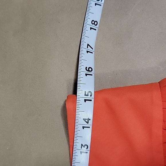 LOFT Size 2 Orange Pleated Mini Length Skirt, Lined, Excellent Used Condition - Picture 4 of 10